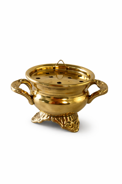 Small Brass Footed Burner