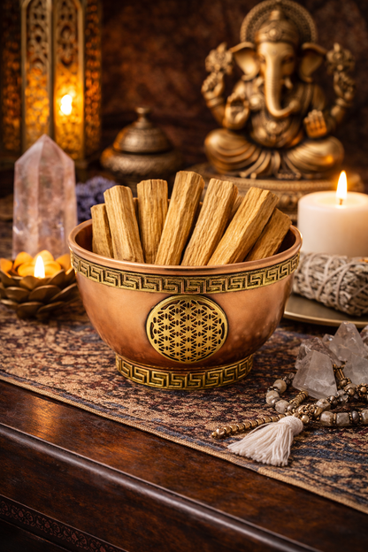 Flower of Life Copper Bowl