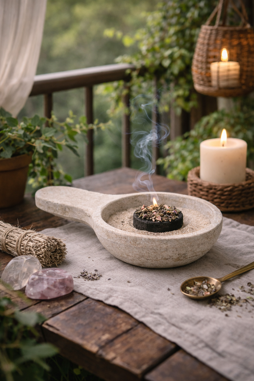Large Concrete Charcoal Burner